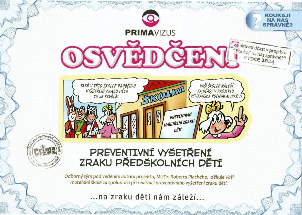 Primavizus OSVĚDČENÍ